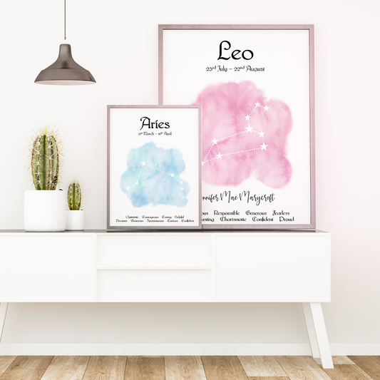 Personalised Star Sign Print