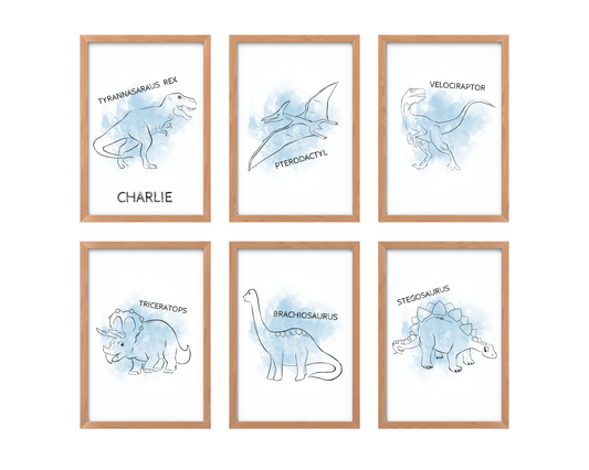 Personalised Dinosaur Print Collection