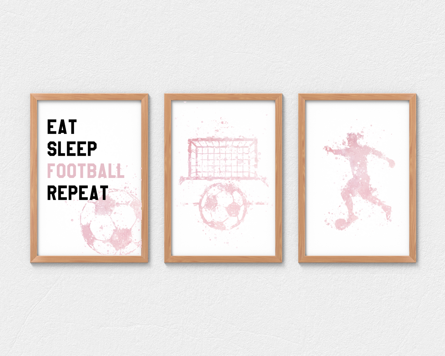 Personalised Pink Football Print Collection