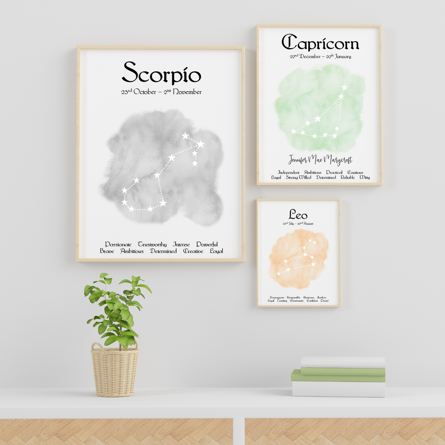 Personalised Star Sign Print