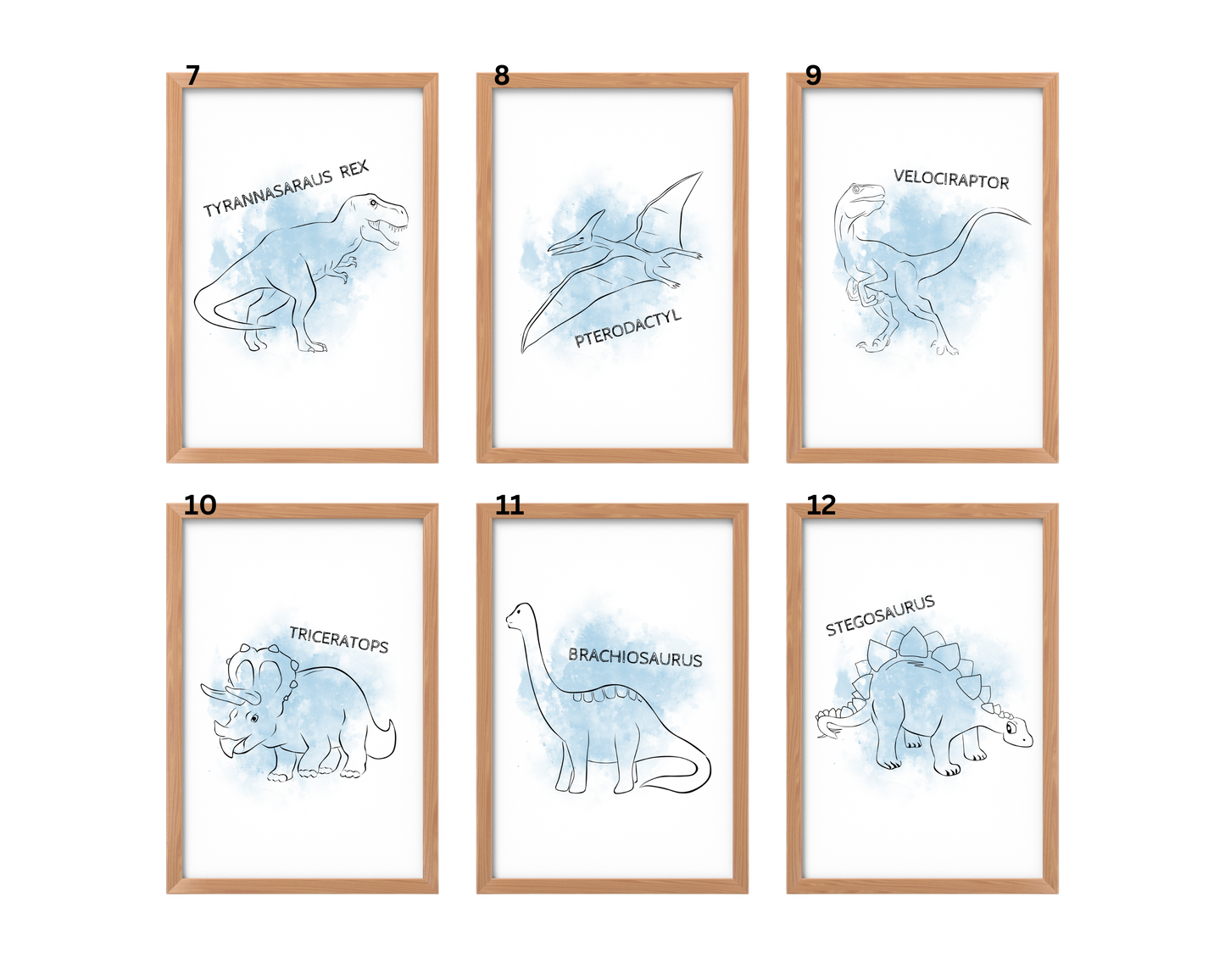 Personalised Dinosaur Print Collection