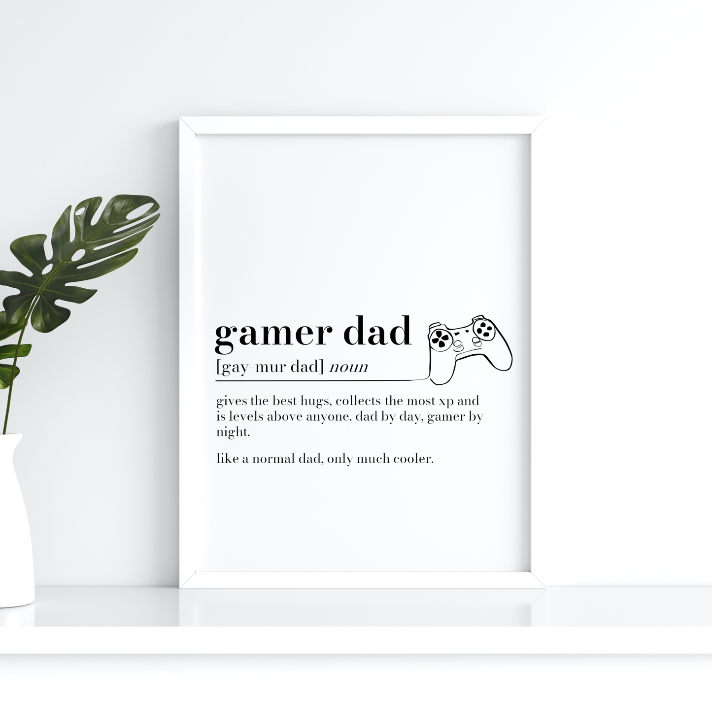 Personalised Gamer Dad Definition Print