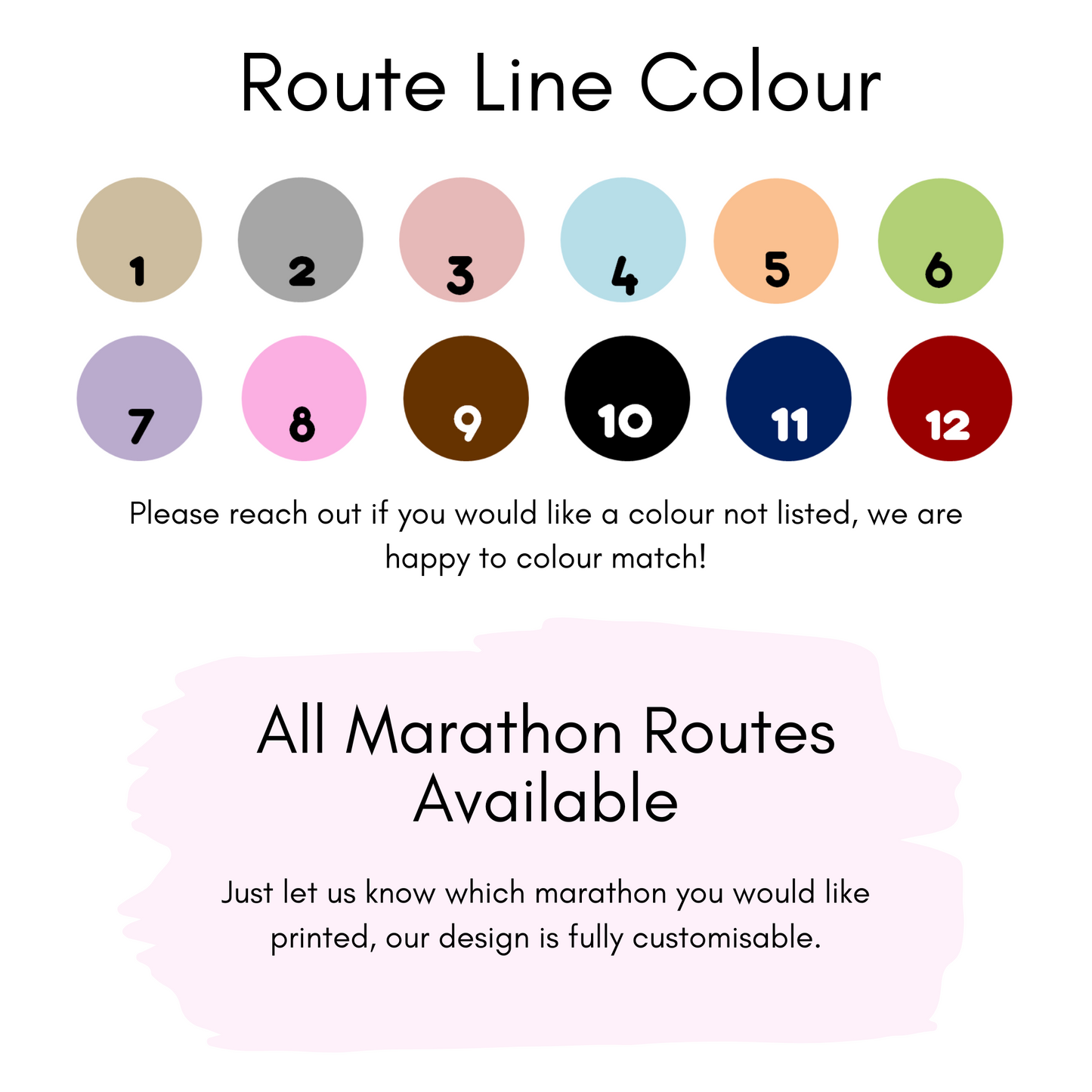 Personalised Manchester Marathon Route Print