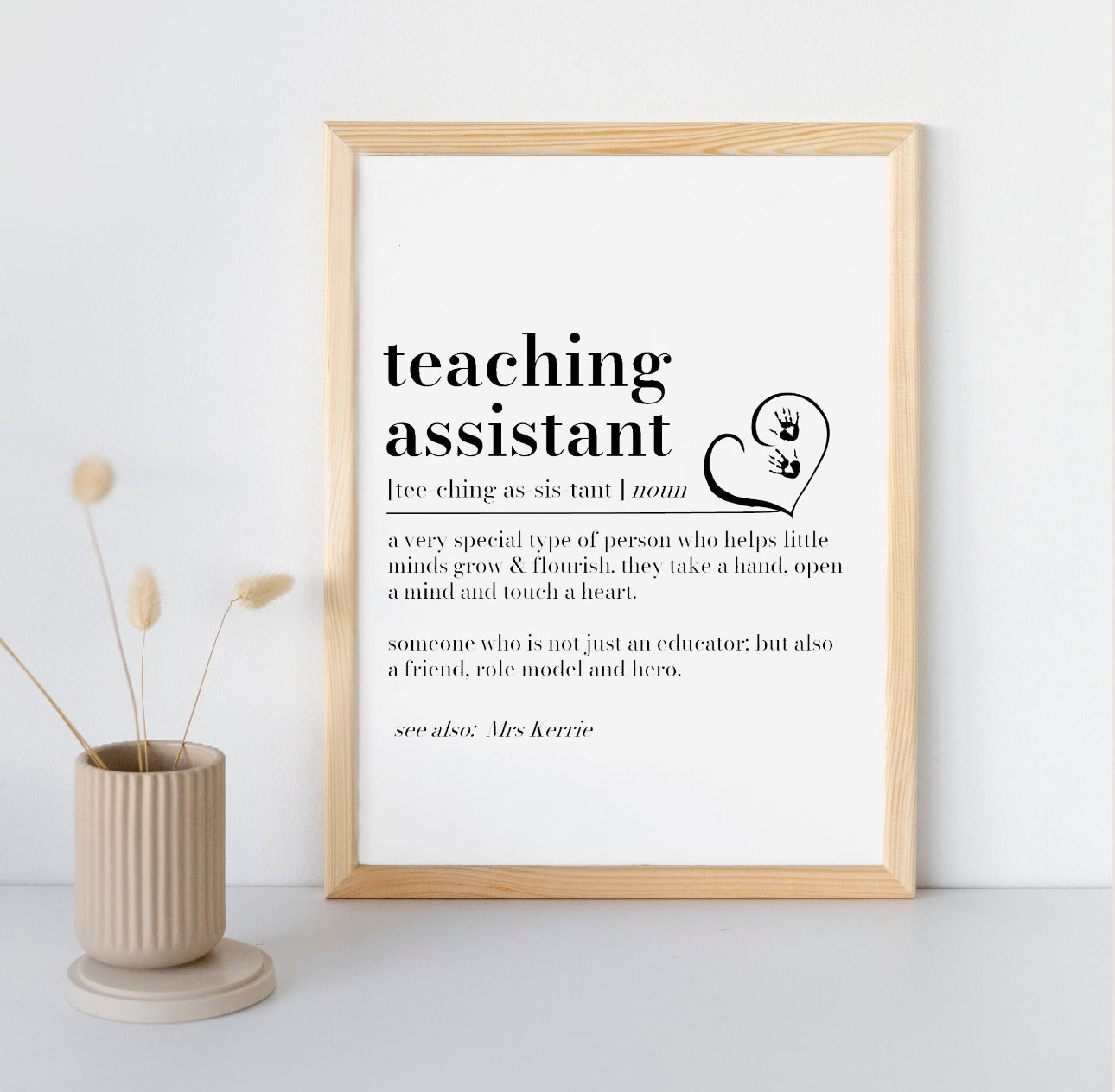 Personalised Football Coach Definition Print