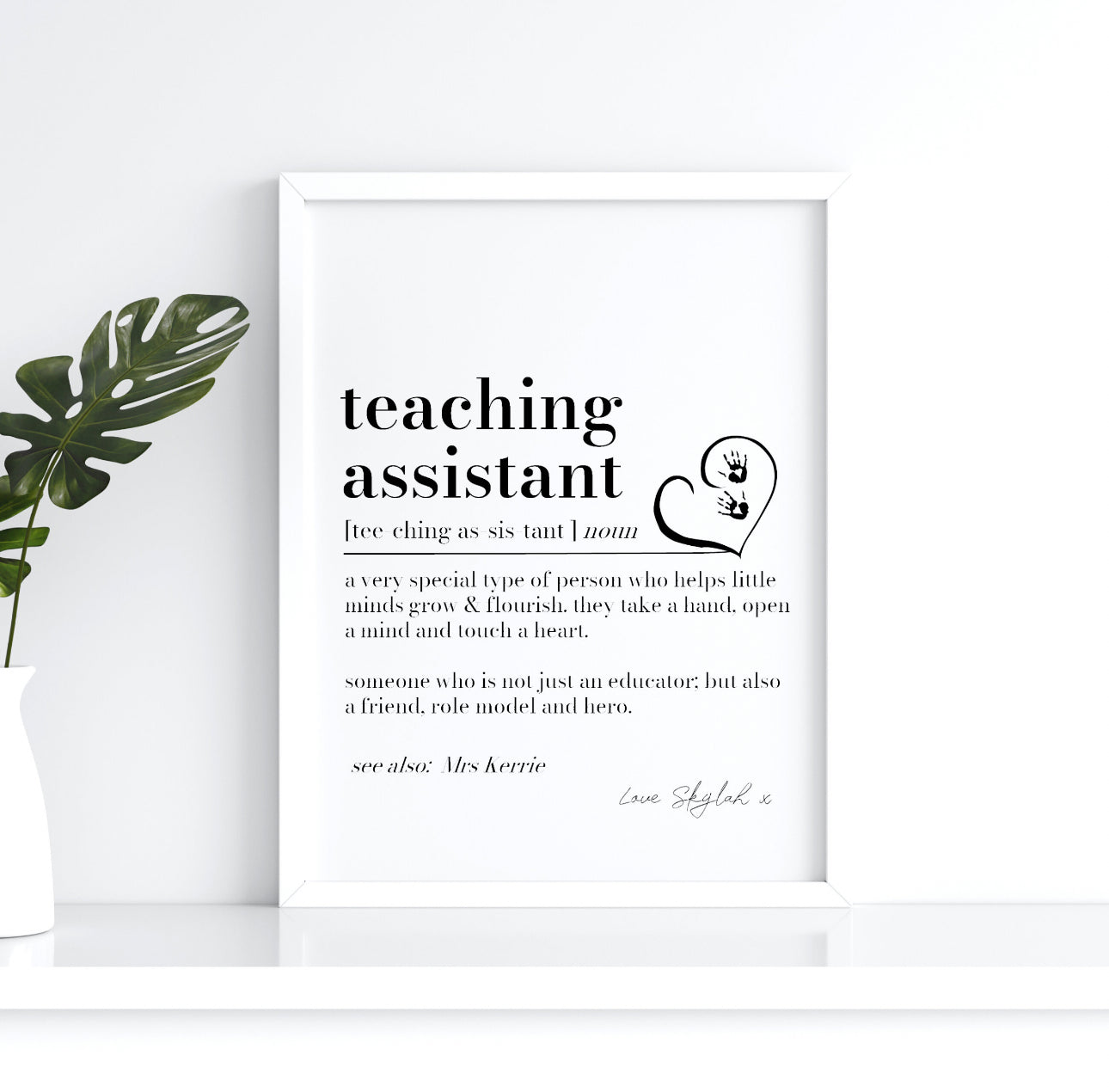 Teaching Assistant Definition Print