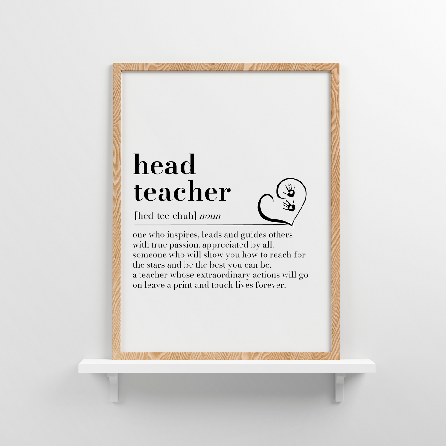 Personalised Headteacher Definition Print