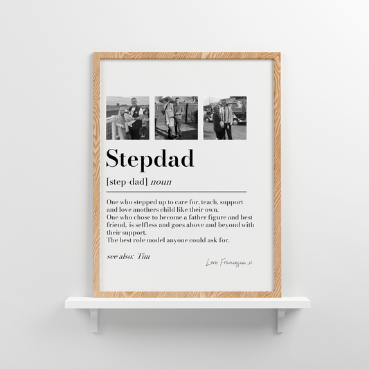 Stepdad Custom Image Definition Print