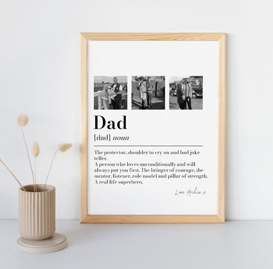 Dad Definition Photo Print