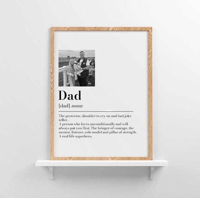 Dad Definition Photo Print