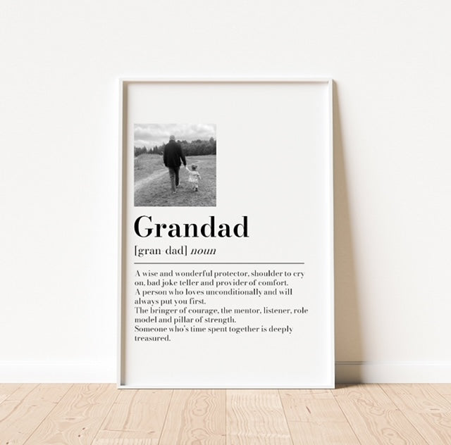 Grandad Definition Photo Print