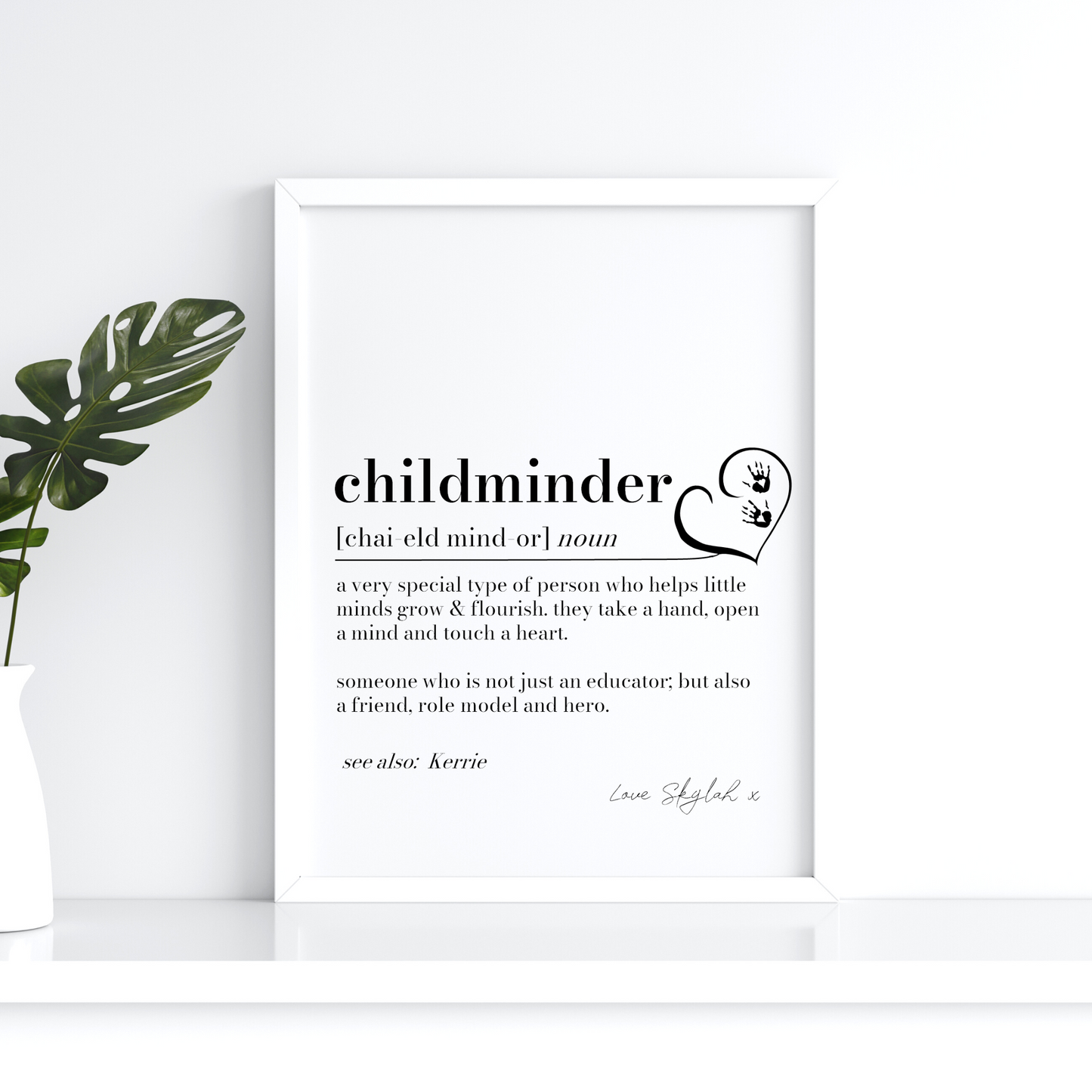 Childminder Definition Print