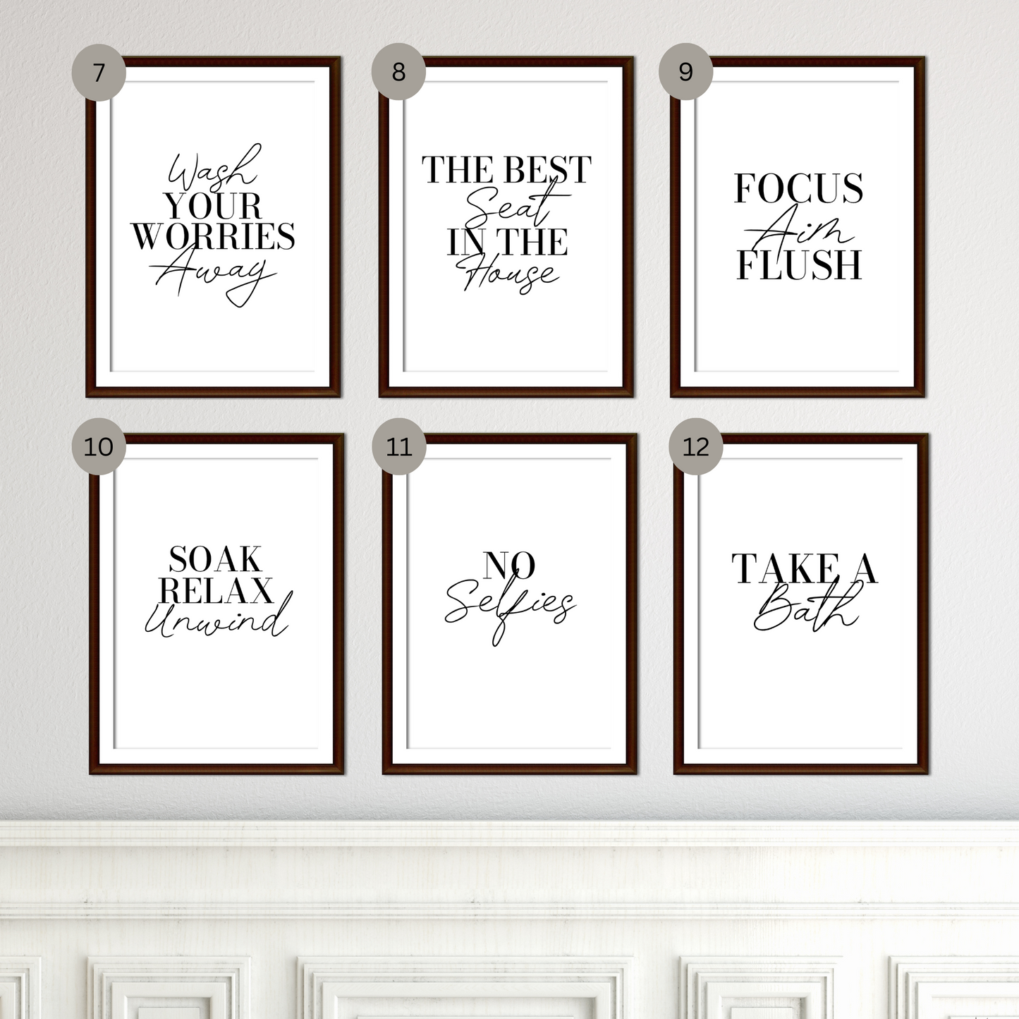 Bathroom Wall Prints  - Mix & Match