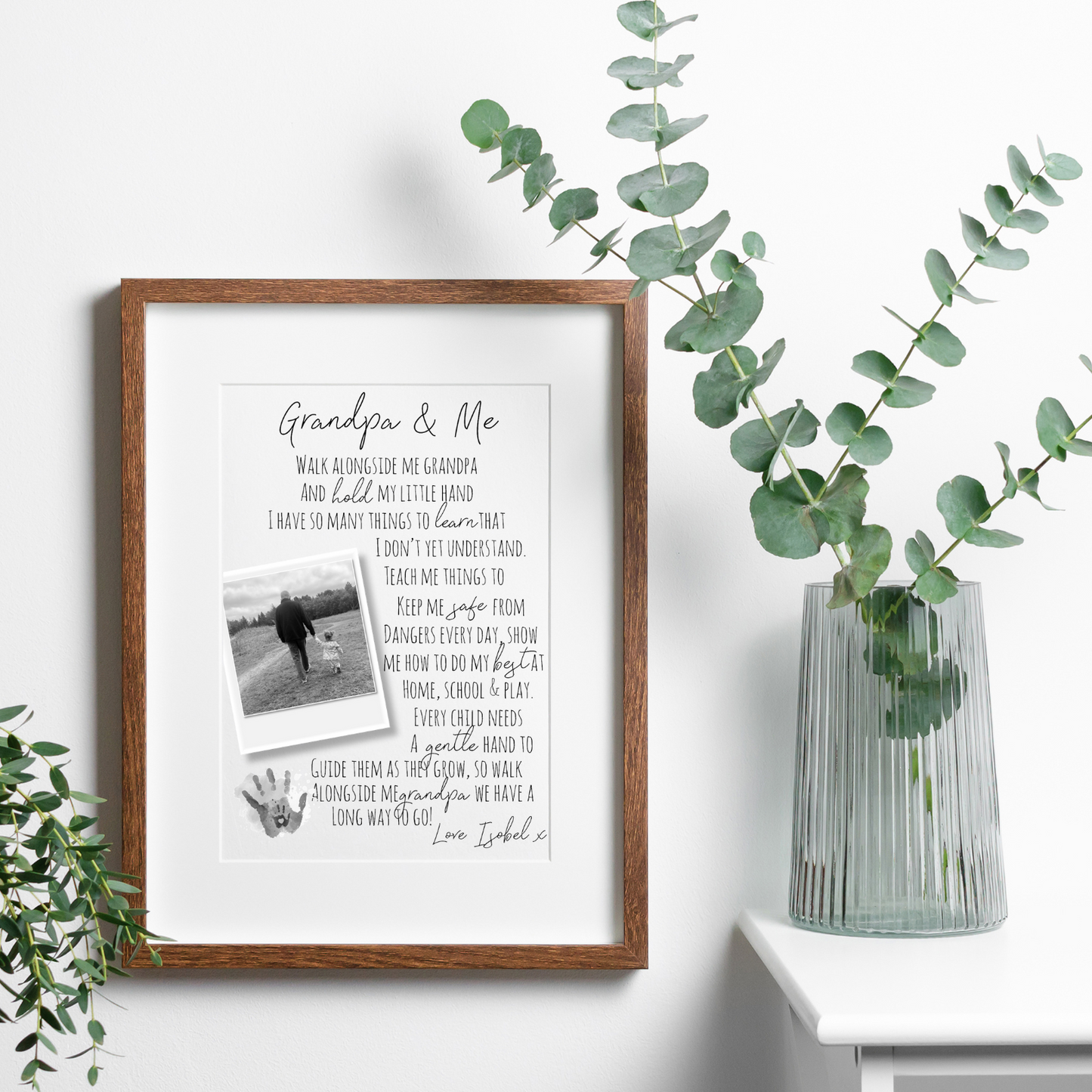 Personalised Grandad Poem Photo Print